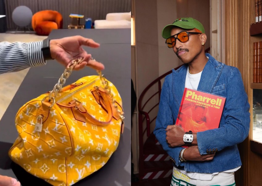 Pharrell Williams and His Louis Vuitton Bag: The Millionaire Speedy Makes Waves